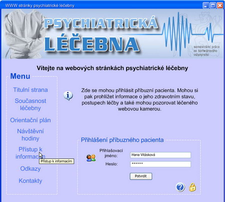 Příbuzný - přihlášení