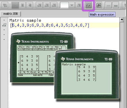 Math expression demo